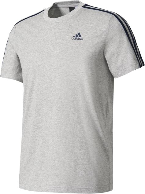 adidas ess 3s tee t shirt herren mit blau streichen|adidas Herren T.